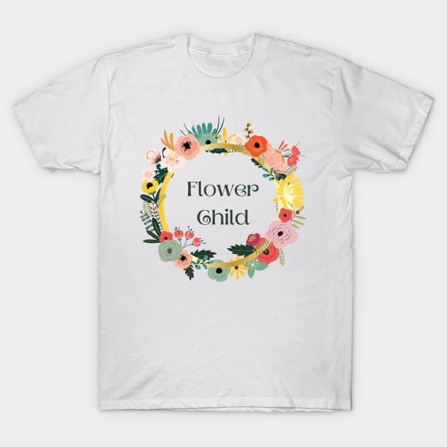 Flower Child T-Shirt by AllPrintsAndArt